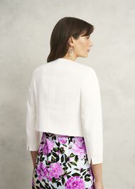 Elize Textured Jacket, Ivory, hi-res