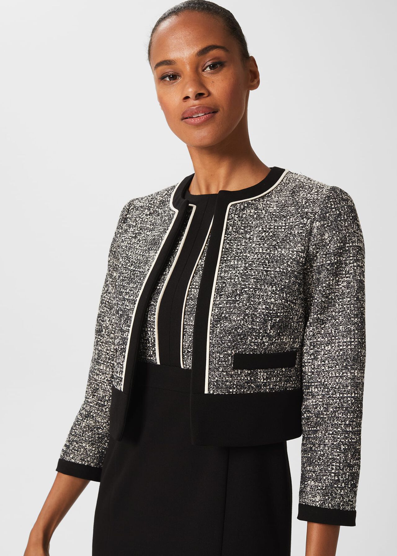 Brienna Jacket, Black Ivory, hi-res