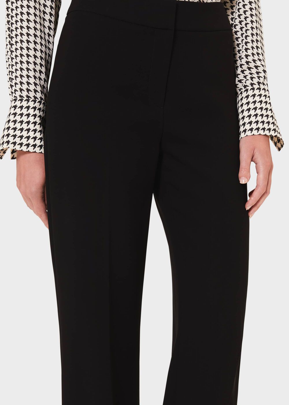 Alva Wide trousers, Black, hi-res