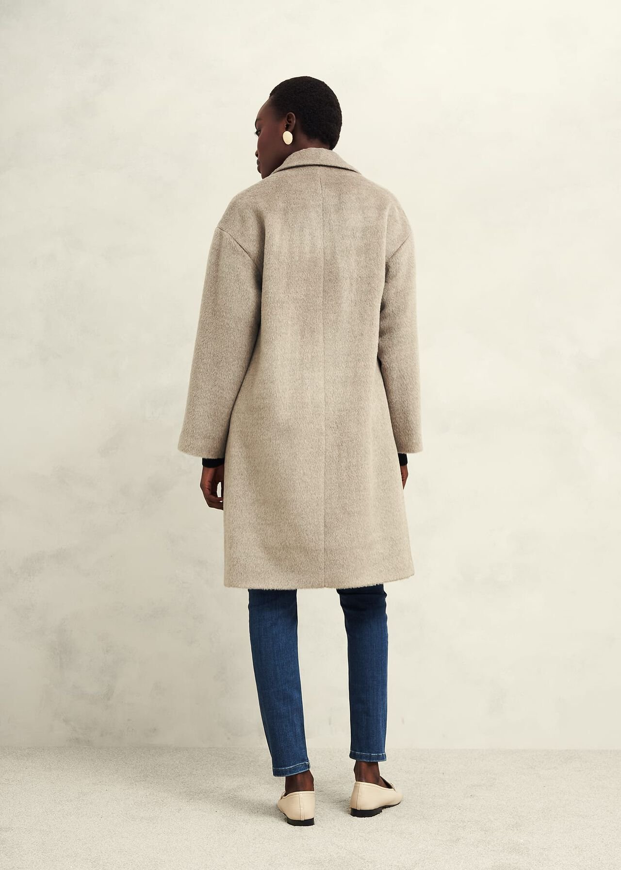 Bhavina Wool Blend Coat, Neutral, hi-res