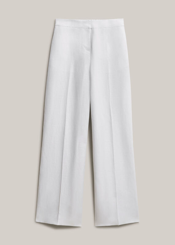 Alessia Linen Wide Leg Trousers