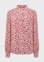 Lillian Blouse, Pink Multi, hi-res