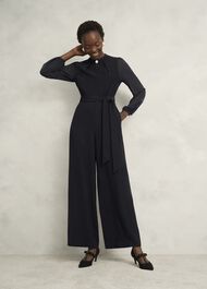 Rosamund Gem Detail Jumpsuit, Black, hi-res