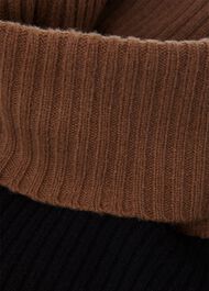 Melodie Merino Wool Jumper, Toffee Black, hi-res