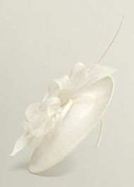 Chloe Fascinator, Ivory, hi-res