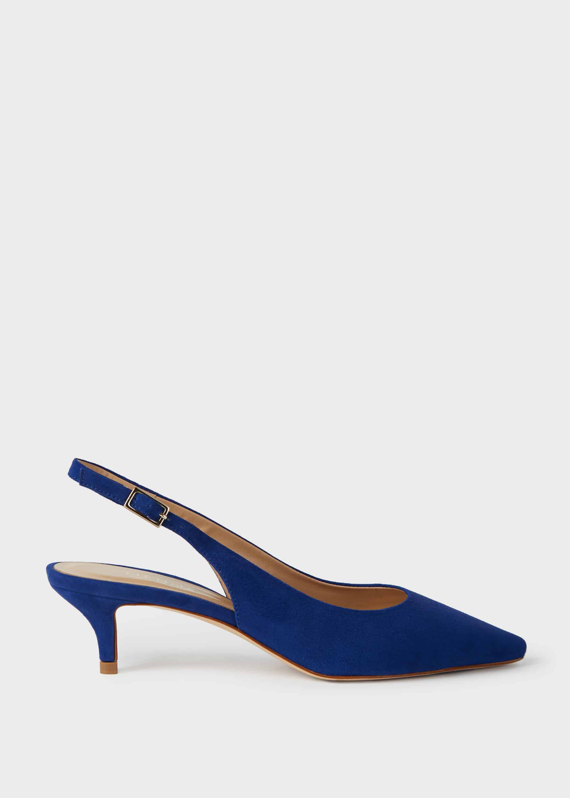 slingback suede shoes