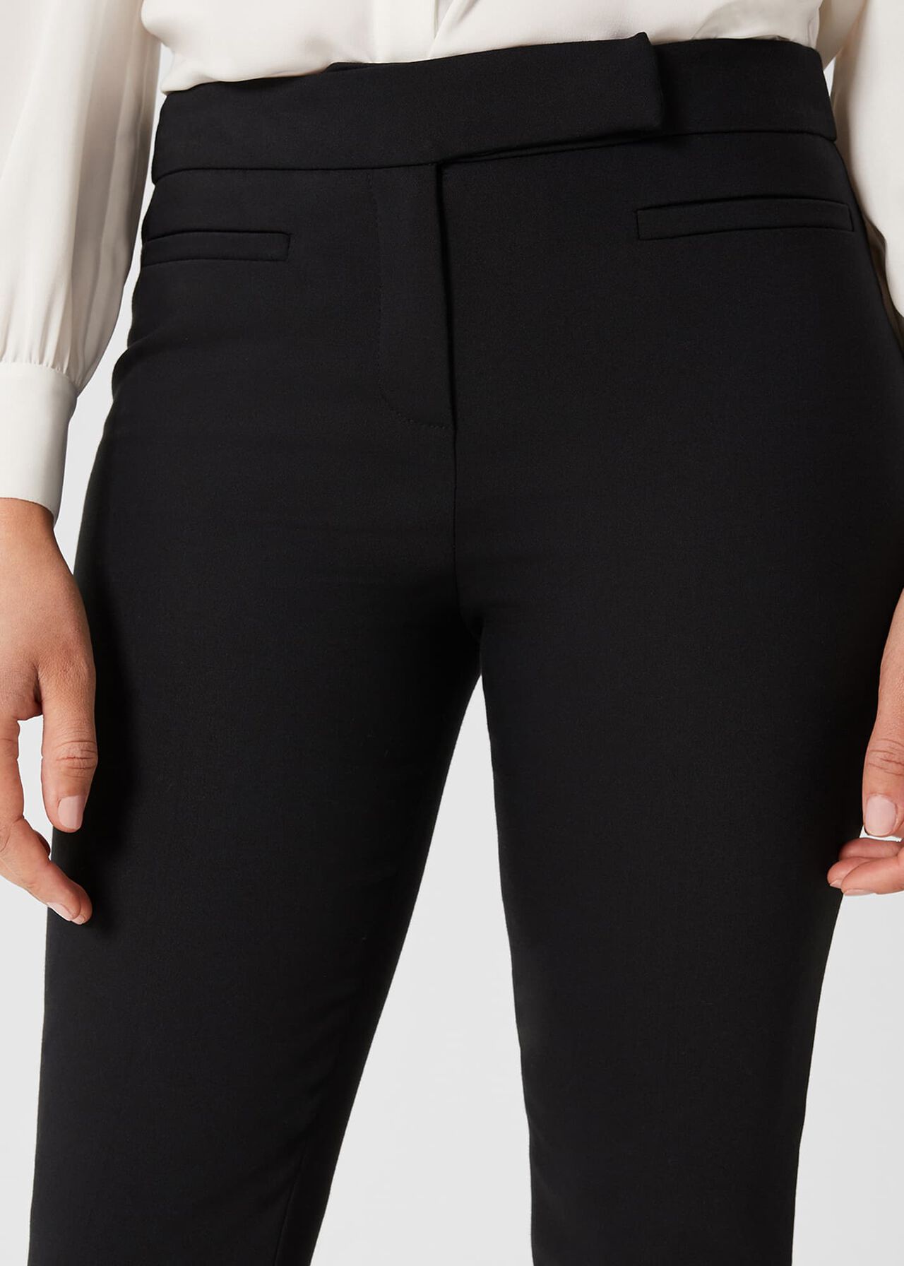 Annie Slim Pants With Stretch, Black, hi-res