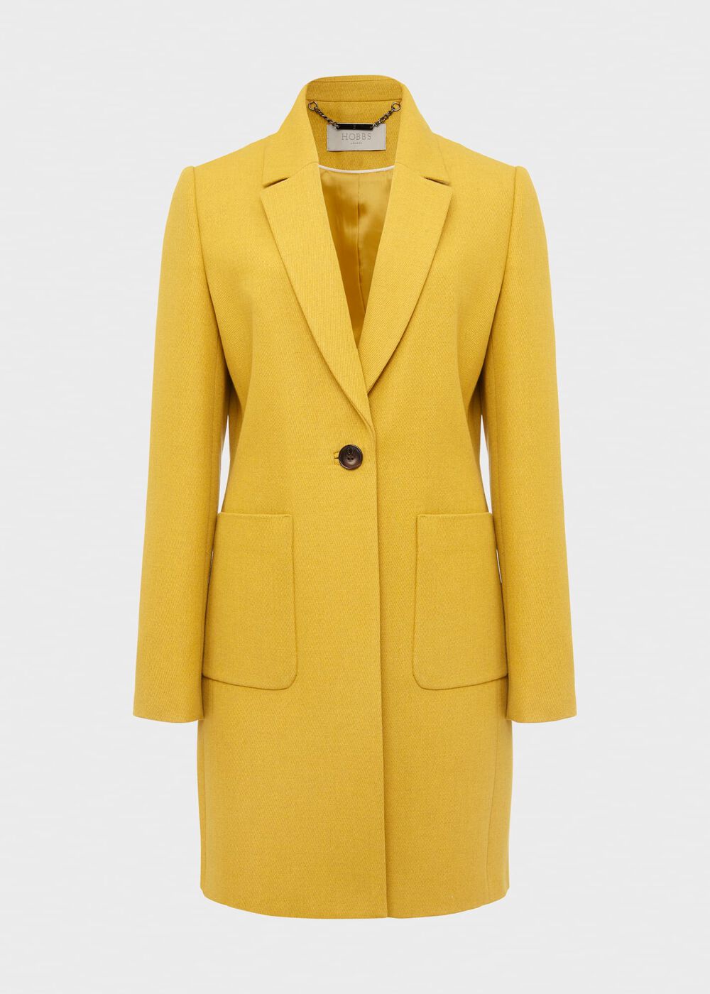 Corina Coat With Wool, Oil Yellow, hi-res