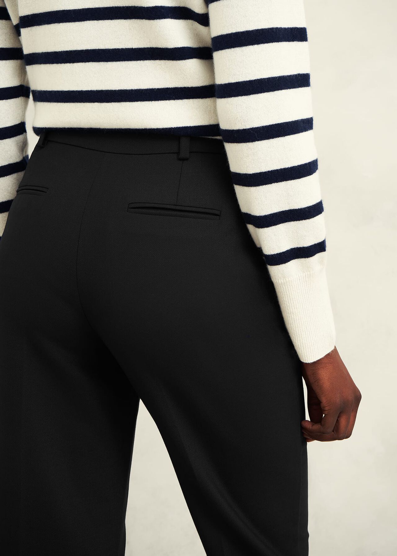Petite Gerrie Trousers, Black, hi-res
