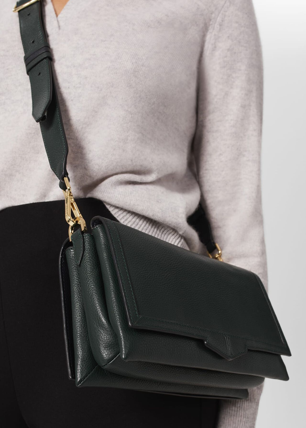 Harlow Cross Body, Forest Green, hi-res