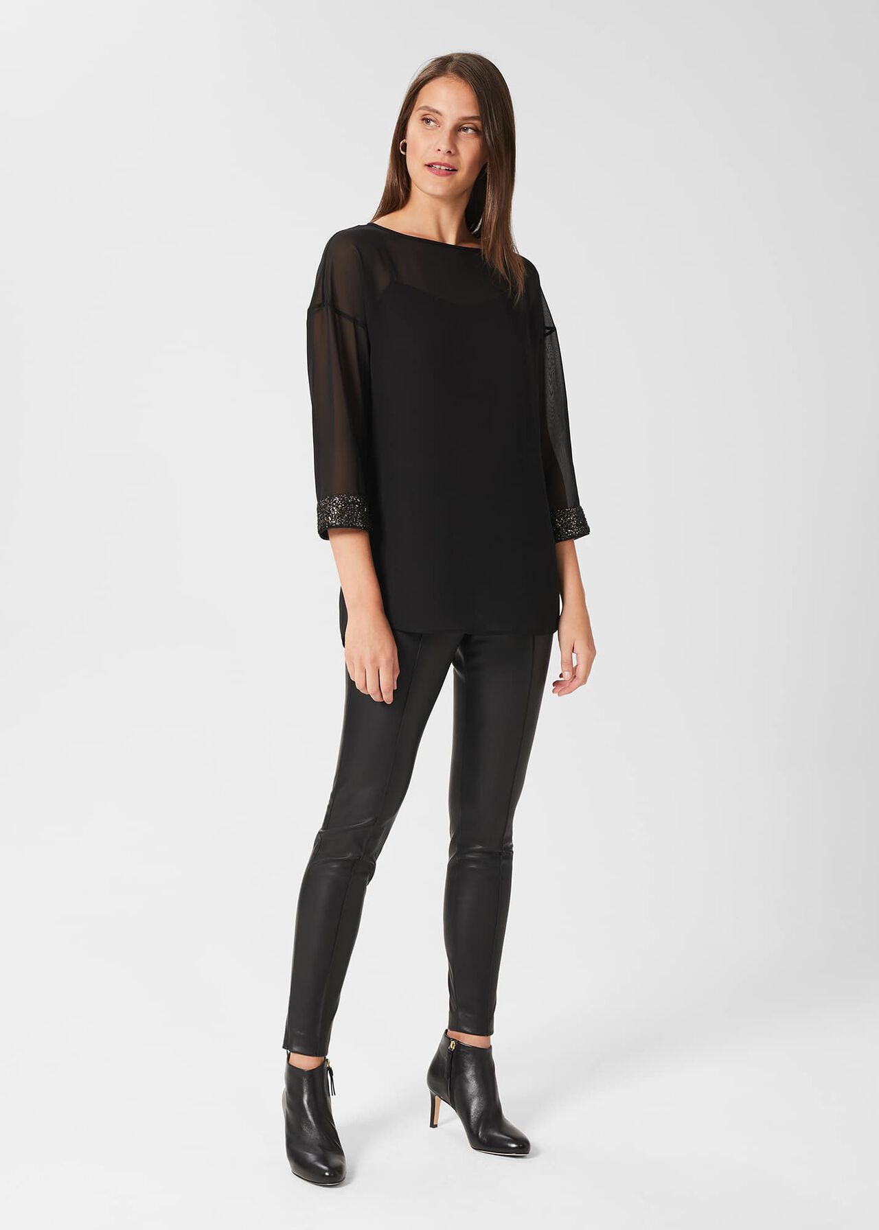 Carey Faux Leather Legging, Black, hi-res