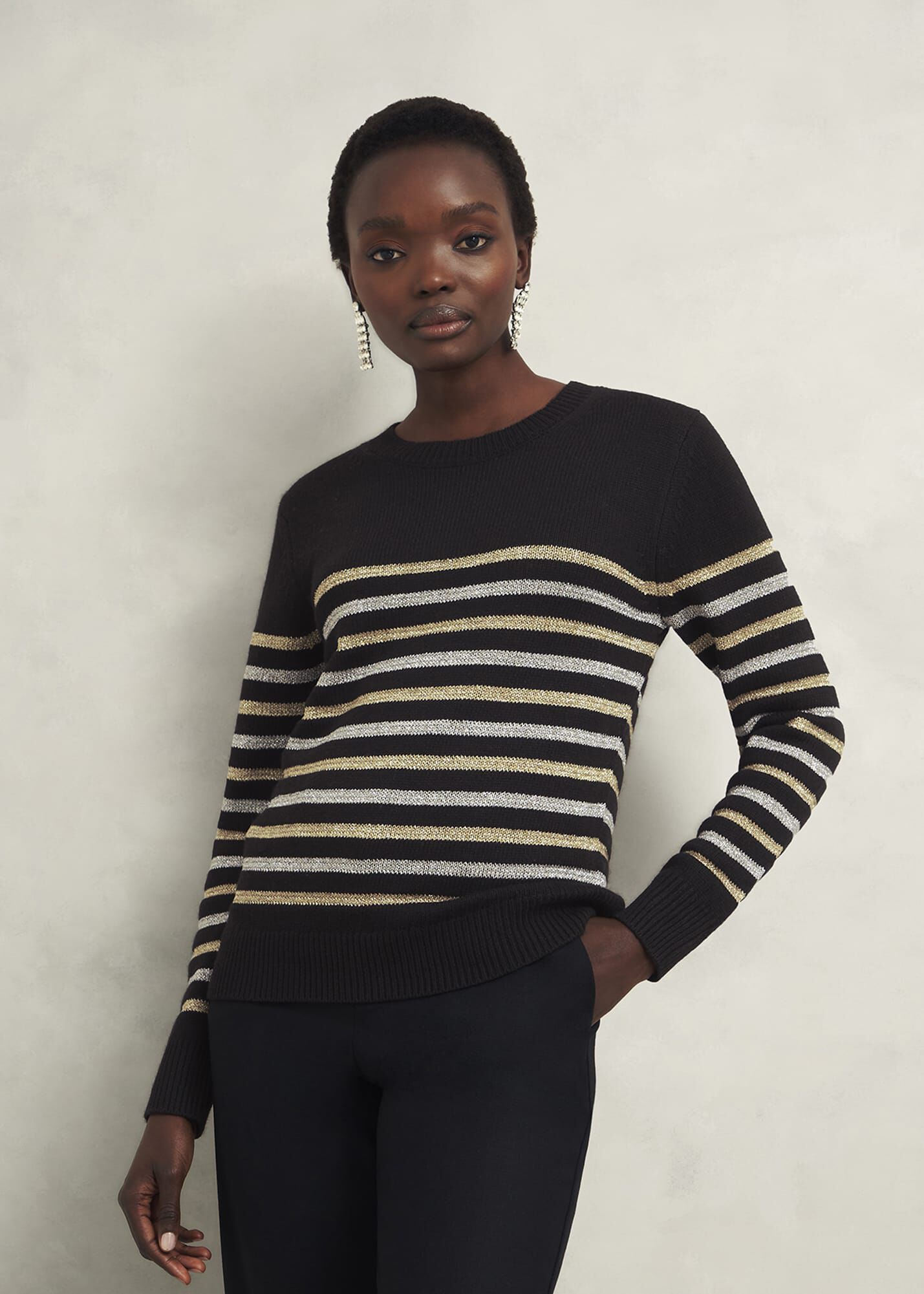 Destiny Sparkle Stripe Sweater