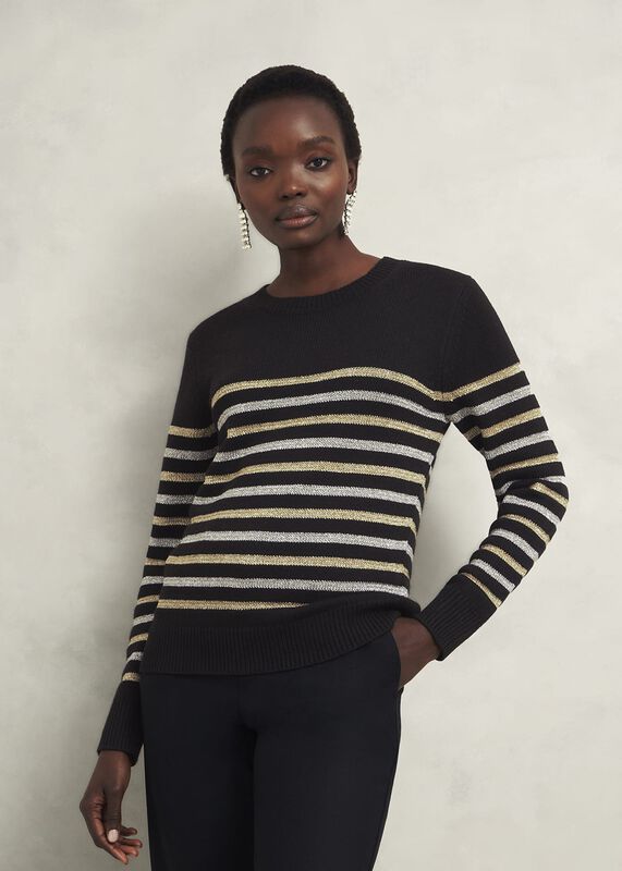 Destiny Sparkle Stripe Sweater 