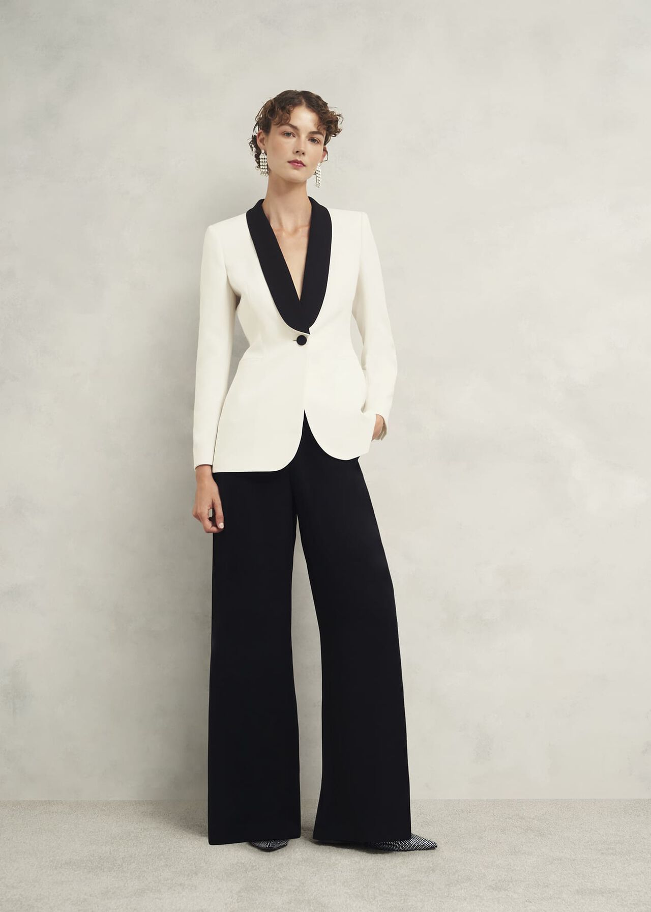Charlecote Jacket, Ivory Black, hi-res