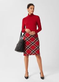 Sariah Pencil Skirt, Red Multi, hi-res