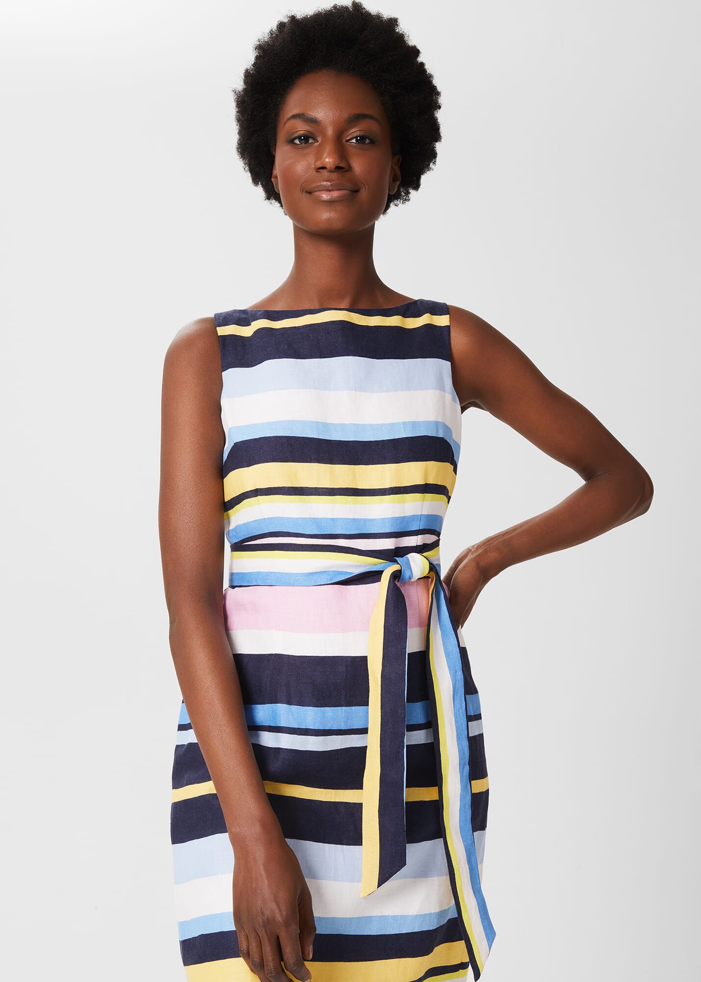 Hobbs discount striped dress