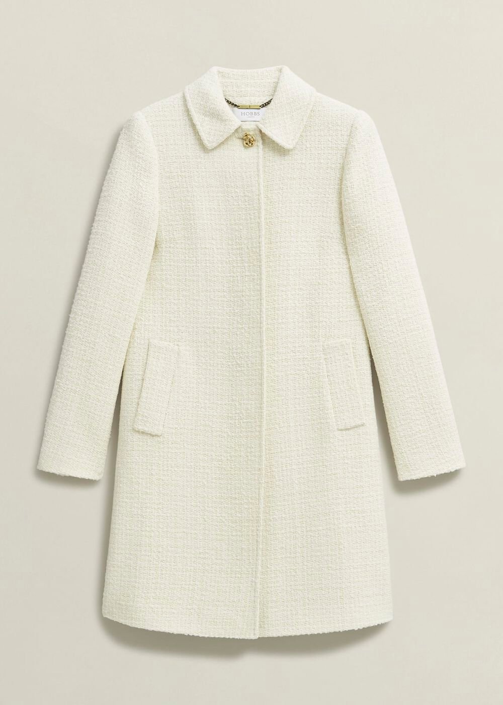 Saffie Coat, Ivory, hi-res