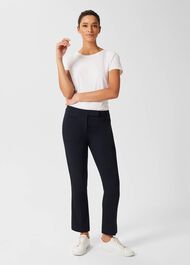 Annie Slim Trousers With Stretch, Navy, hi-res