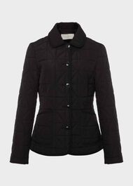 Katie Quilted Coat, Black, hi-res