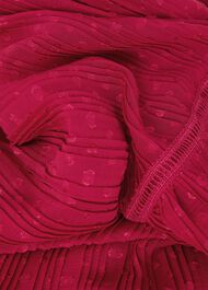 Colette Tiered Fit And Flare Dress, Cerise Pink, hi-res