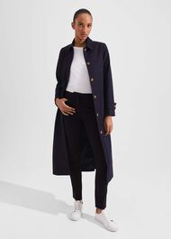 Carrie Denim Trench, Indigo, hi-res