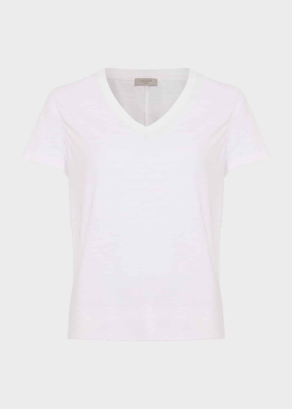 Arianna Cotton Slub T-Shirt, White, hi-res