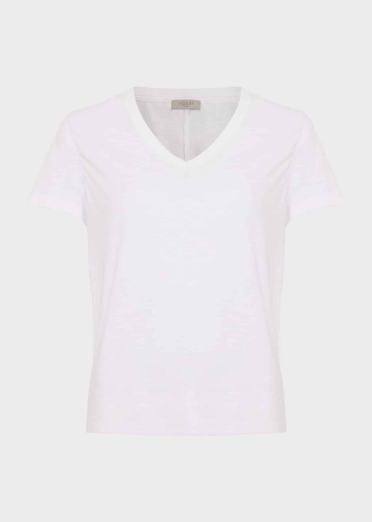 Arianna Cotton Slub T-Shirt, White, hi-res