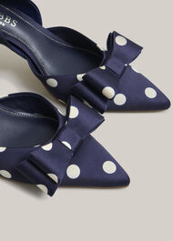 Elva Bow Spot Courts, Midnight Ivory, hi-res