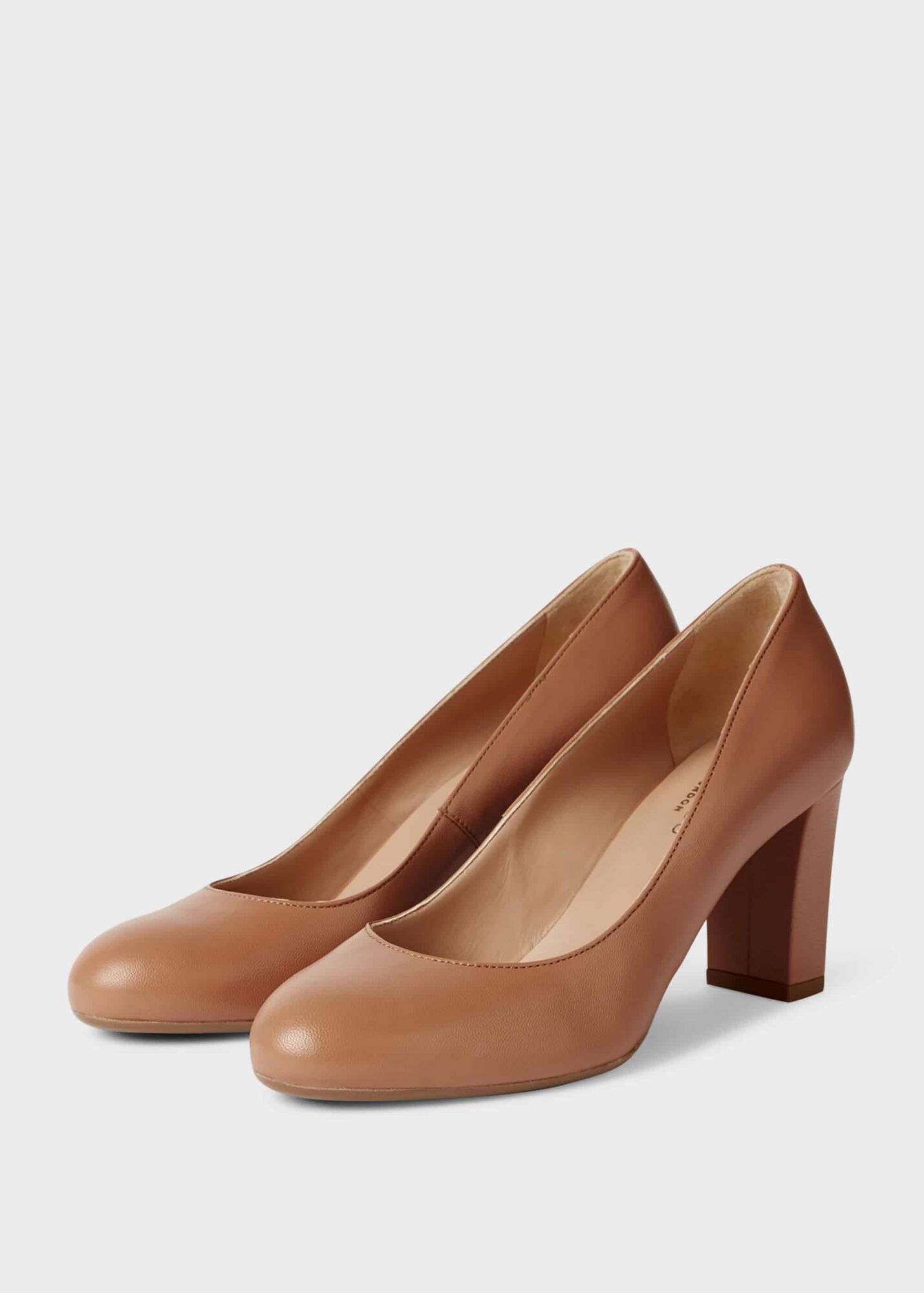 monogram casual style plain leather block heels