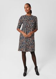 Iza Tunic Dress, Black Multi, hi-res