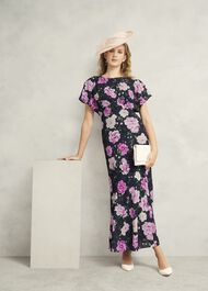 Lalena Sequin Floral Dress, Midnight Multi, hi-res