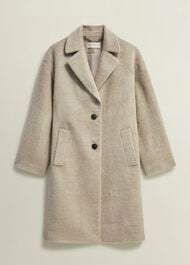 Bhavina Wool Blend Coat, Neutral, hi-res