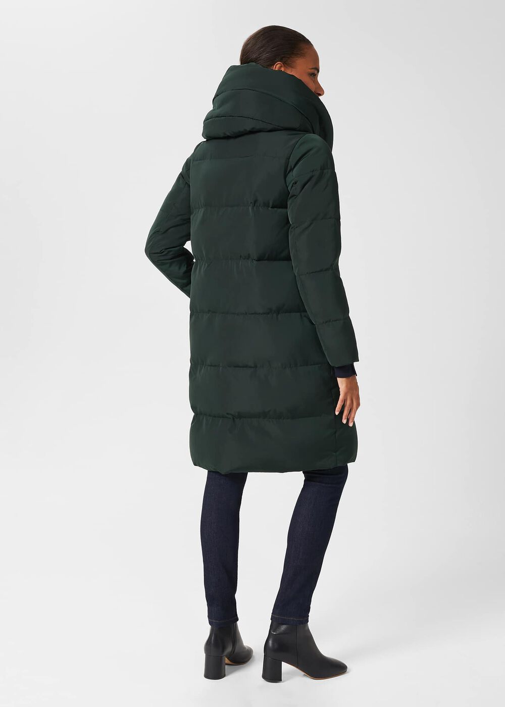 Heather Water Resistant Puffer Jacket, Dark Ivy Green, hi-res