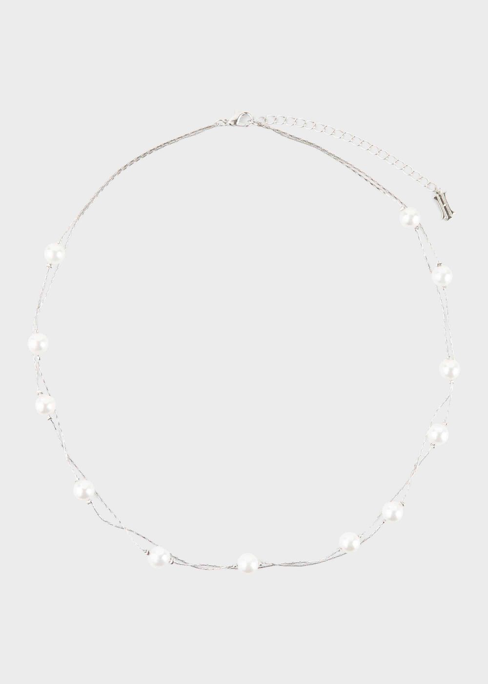 Poppy Necklace, Silver, hi-res
