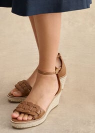 Francis Leather Espadrilles, Tan, hi-res