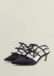 Gosford Satin Heels, Black, hi-res
