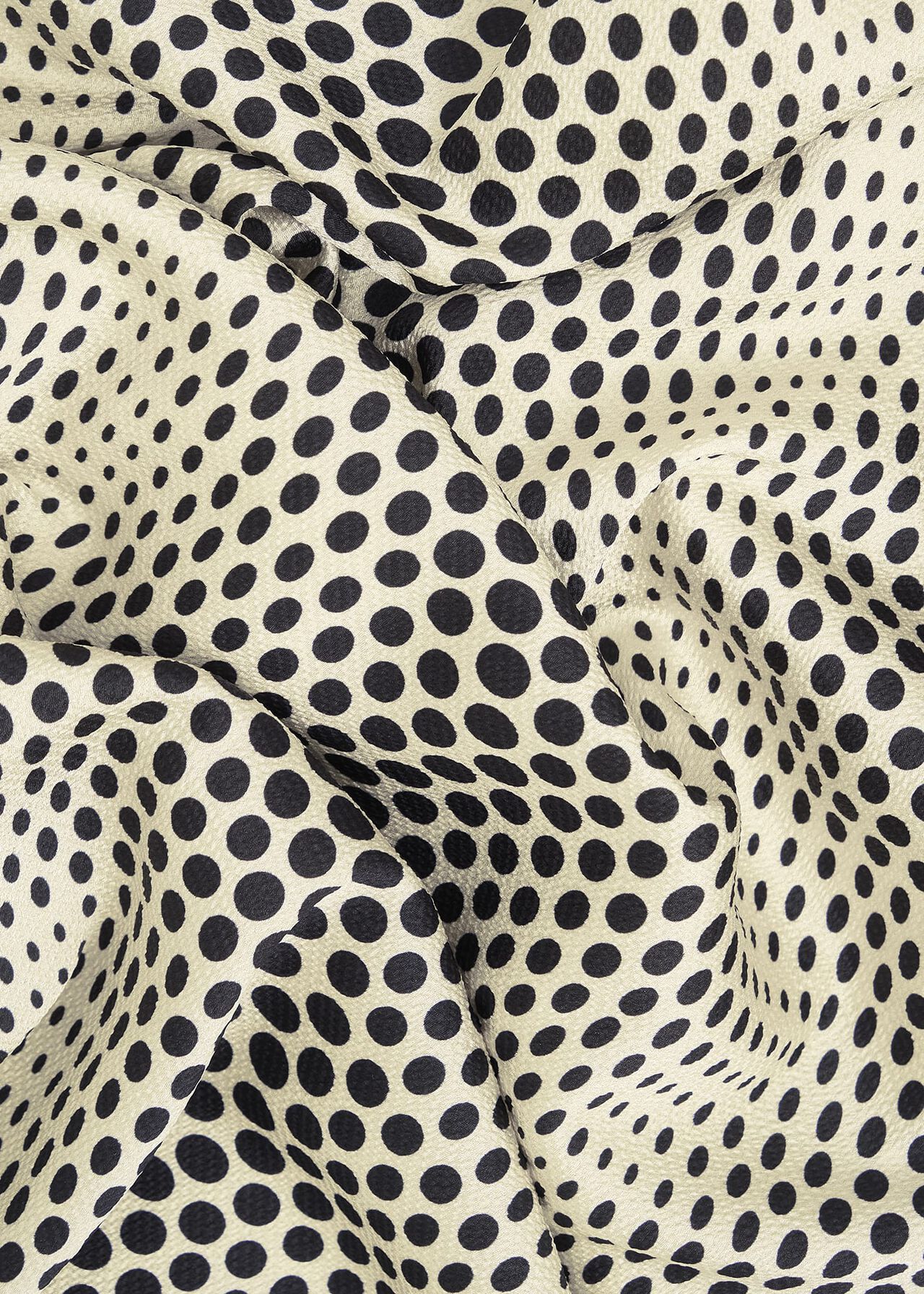 Paisley Spot Dress, Cream Black, hi-res