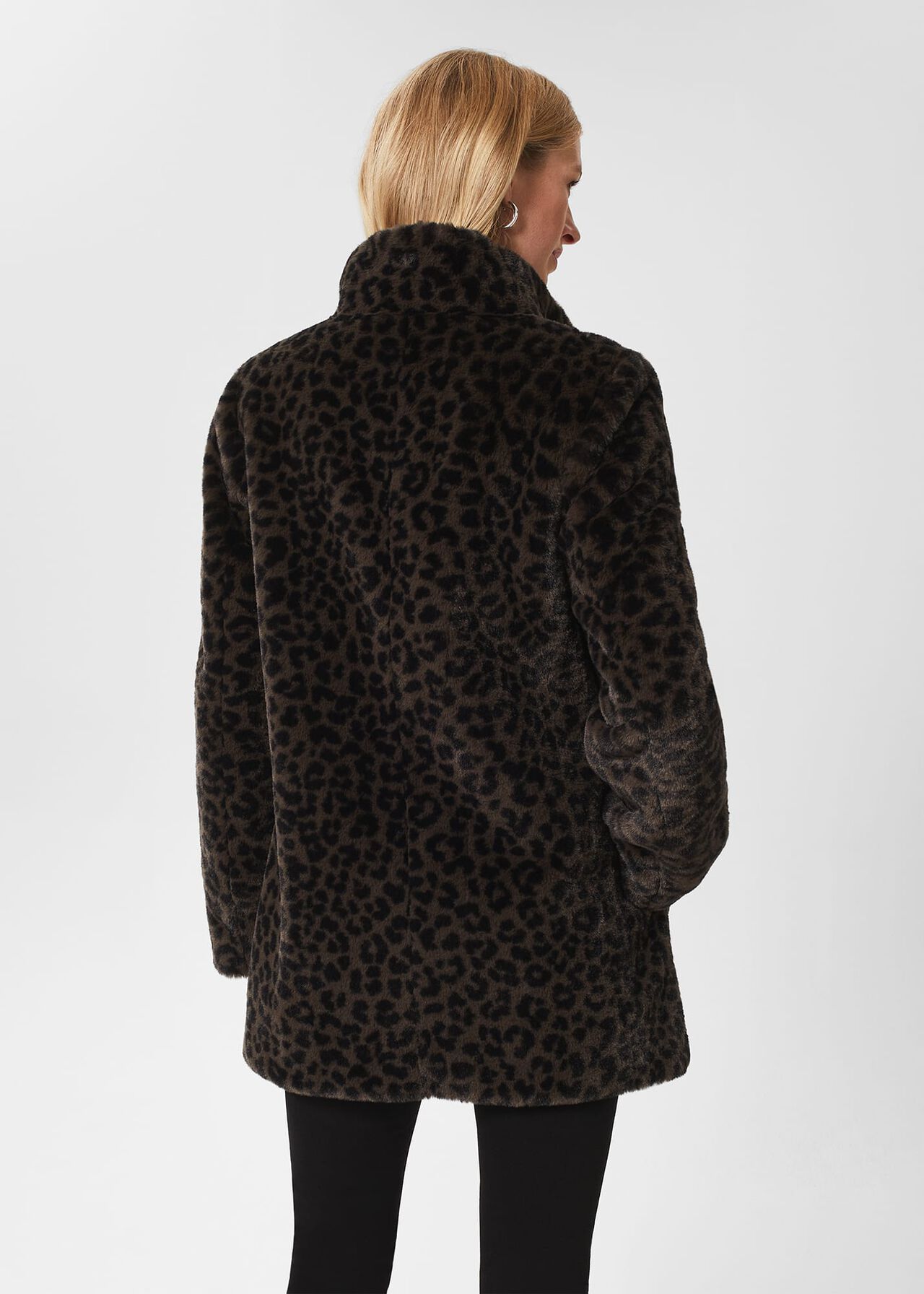 Maddox Short Coat, Charcoal Multi, hi-res