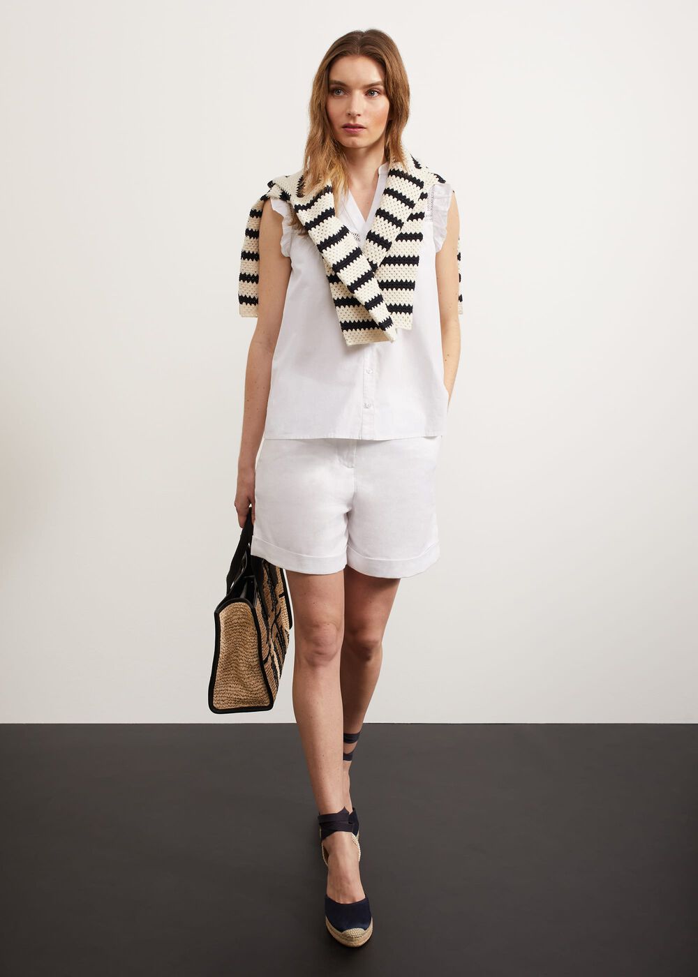 Sywell Blouse, White, hi-res