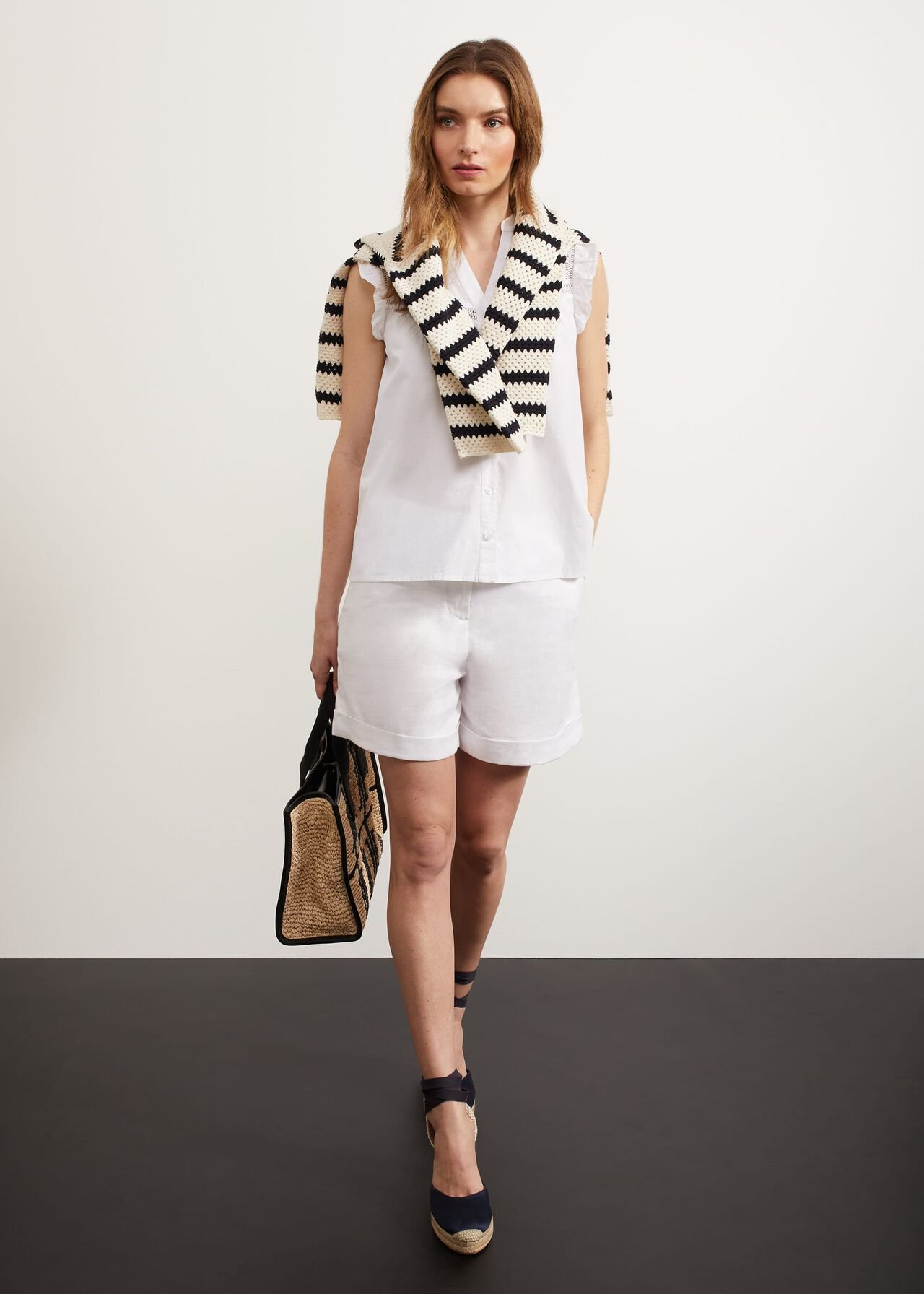 Sywell Blouse, White, hi-res