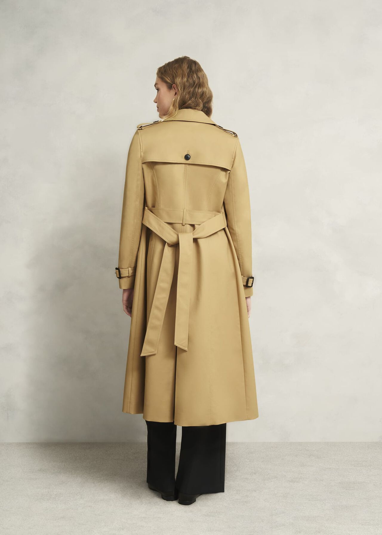 Skylar Shower Resistant Midi Trench, Tan, hi-res
