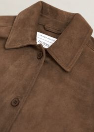 Hever Suede Shirt, Tan, hi-res