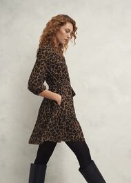 Polly Dress, Camel Multi, hi-res