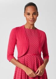 Della Spot Fit And Flare Dress, Fuchsia Pink, hi-res