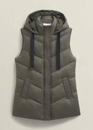 Sharni Sleeveless Puffer, Olive, hi-res