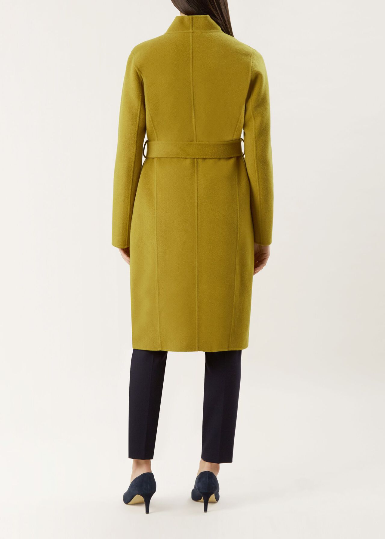 Elisa Wool Blend Coat, Ochre, hi-res