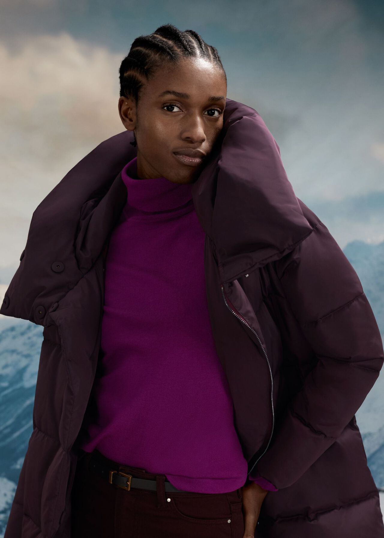Heather Puffer Jacket Outfit, , hi-res
