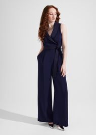 Maia Jumpsuit, Midnight Navy, hi-res