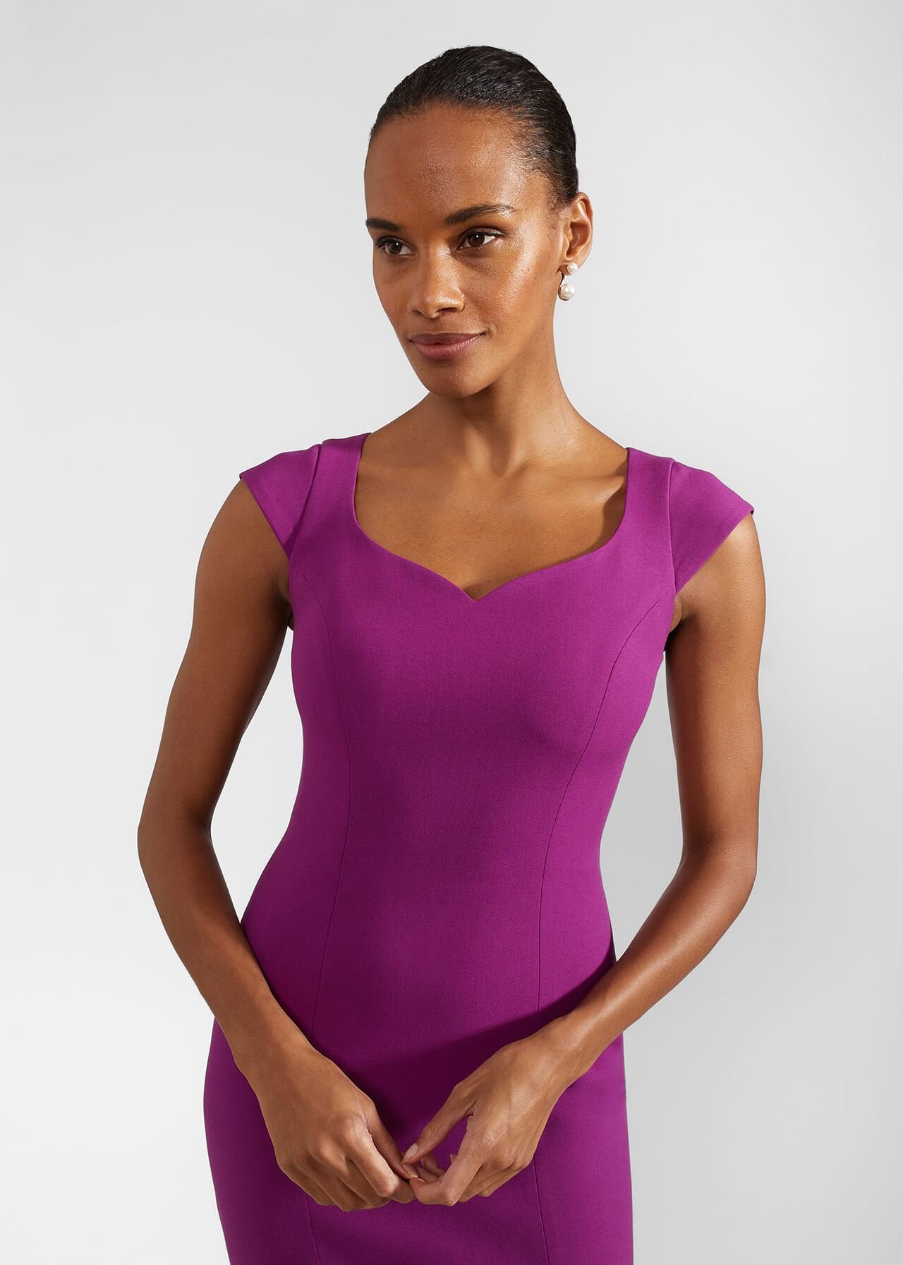 Petite Lillia Shift Dress, Magenta Purple, hi-res