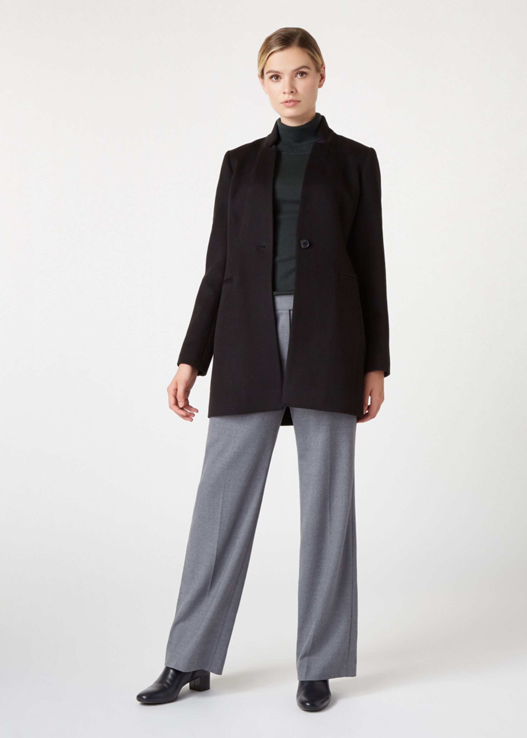 wool polyester blend coat